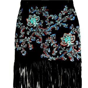 Jessie USA Rheinstones Fringed Suede Mini …